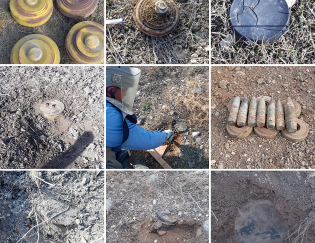 Более 6 тыс мин и 1,6 тыс НБП нашли на прифронтовых территориях Азербайджана