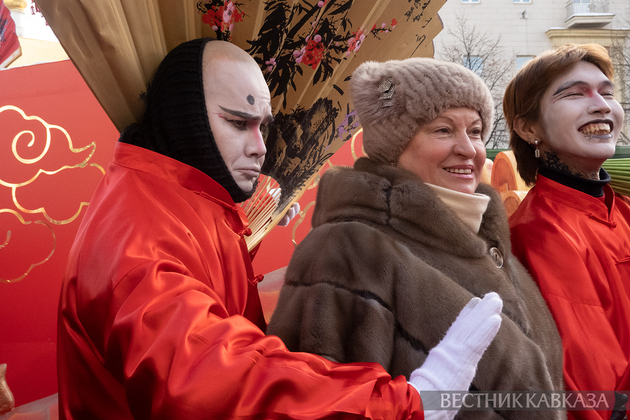 Празднование Китайского Нового года в Москве