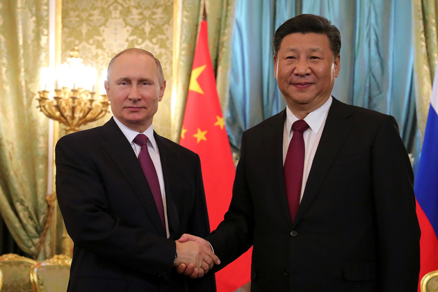 Путин: Россия и Китай вышли на небывало высокий уровень отношений