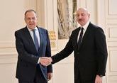 Ильхам Алиев и Сергей Лавров провели переговоры в Баку