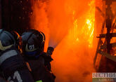 Крупный пожар случился ночью в Шымкенте