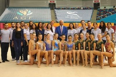 Контрольно-тренировочные сборы прошли в Баку в преддверии ЧМ по художественной гимнастике