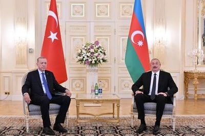 Переговоры Ильхама Алиева и Реджепа Тайипа Эрдогана проходят в Баку