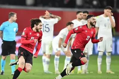 Матч квалификации Евро-2024 между сборными Грузии и Греции