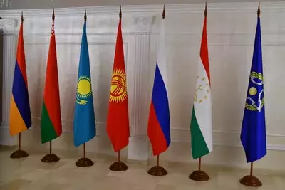 Флаги стран-членов ОДКБ
