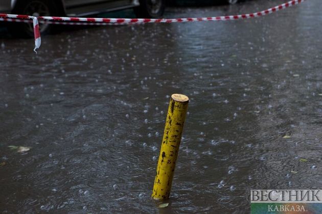 Сильный ливень затопил улицы Краснодара