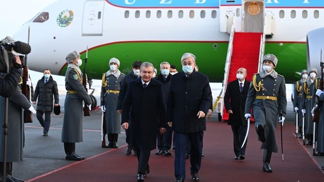 С государственным визитом в Казахстан прибыл президент Узбекистана