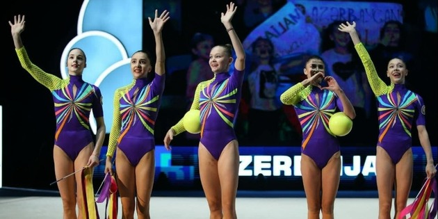 Команда Азербайджана взяла "бронзу" в многоборье на чемпионате Европы по художественной гимнастике