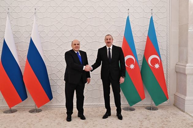 Ильхам Алиев провел переговоры с Михаилом Мишустиным в Баку