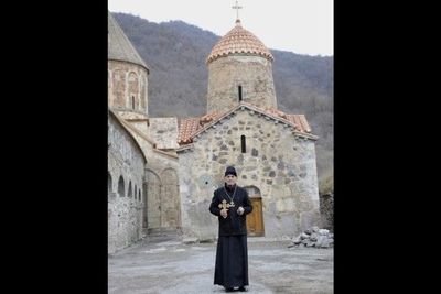 В освобожденный албанский храм Худавенг вернулся удинский настоятель (ФОТО)