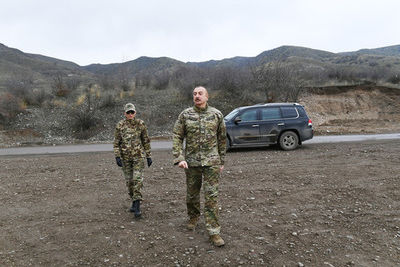 Ильхам Алиев и Мехрибан Алиева посетили освобожденные районы Азербайджана