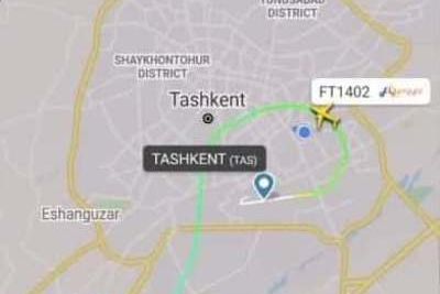 Самолет Fly Egypt выполнил запрещенный маневр в небе над Ташкентом