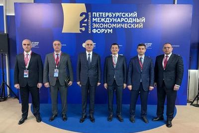 Азербайджанская делегация приняла участие в Международном экономическом форуме в Санкт-Петербурге
