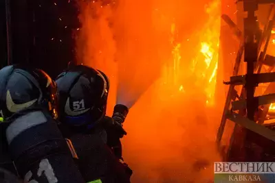 Торговый комплекс горит в Невинномысске